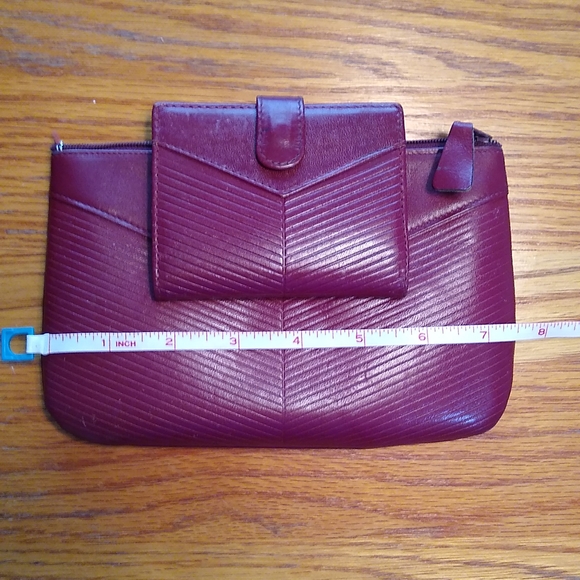 Vintage Leather Make-Up Clutch & Credit Card Folio - Picture 13 of 13